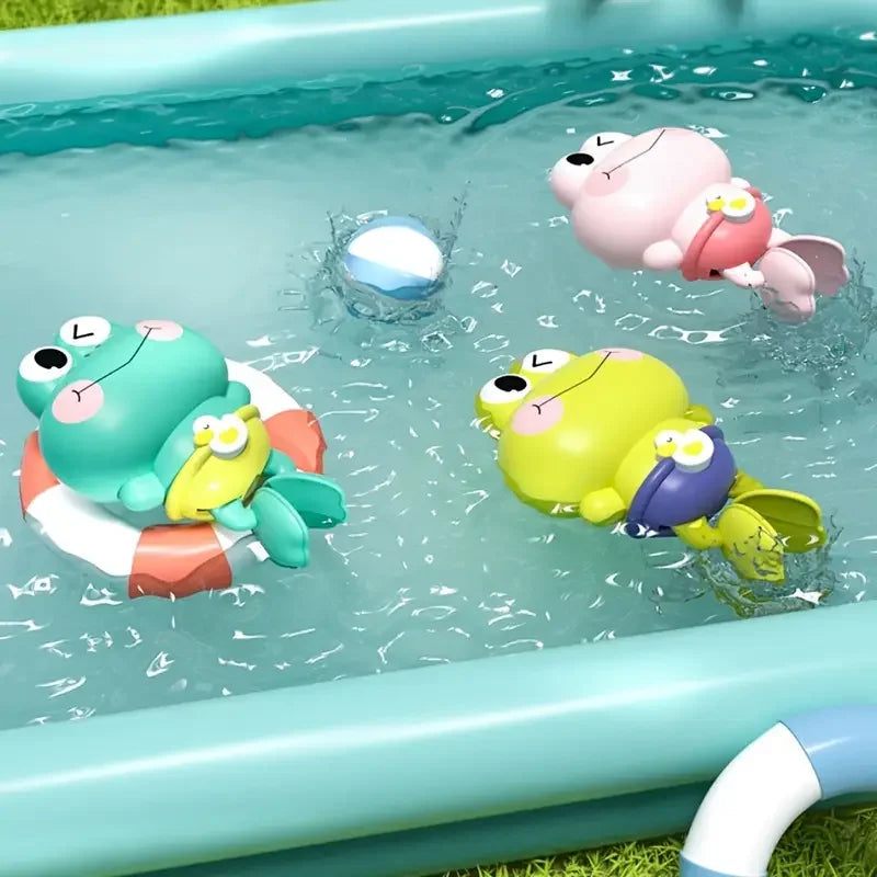 Wind-Up Swimming Frog Bath Toy