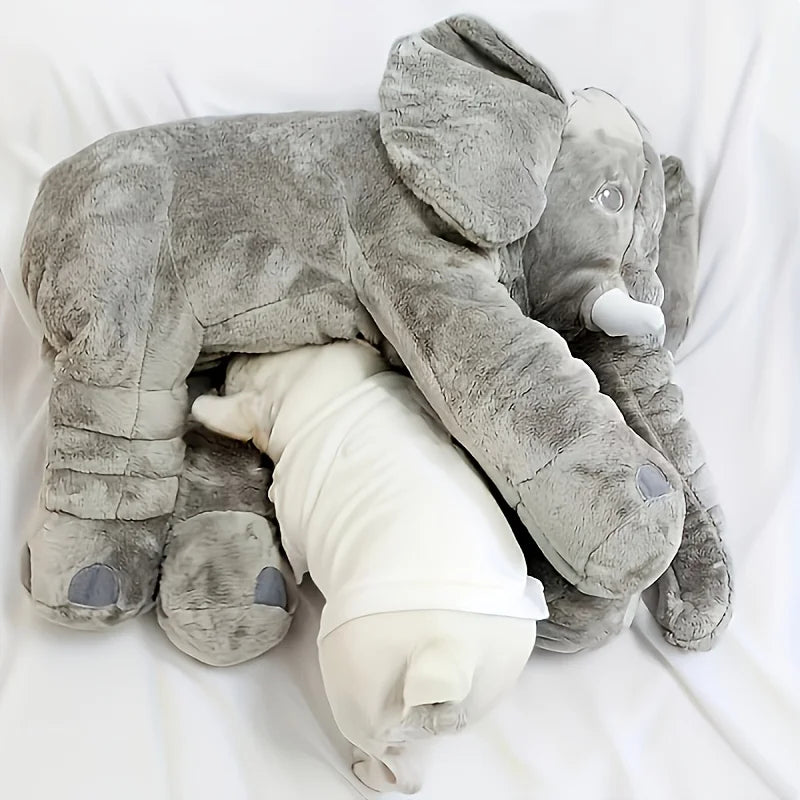 Soft Elephant Plush Pillow – 40cm