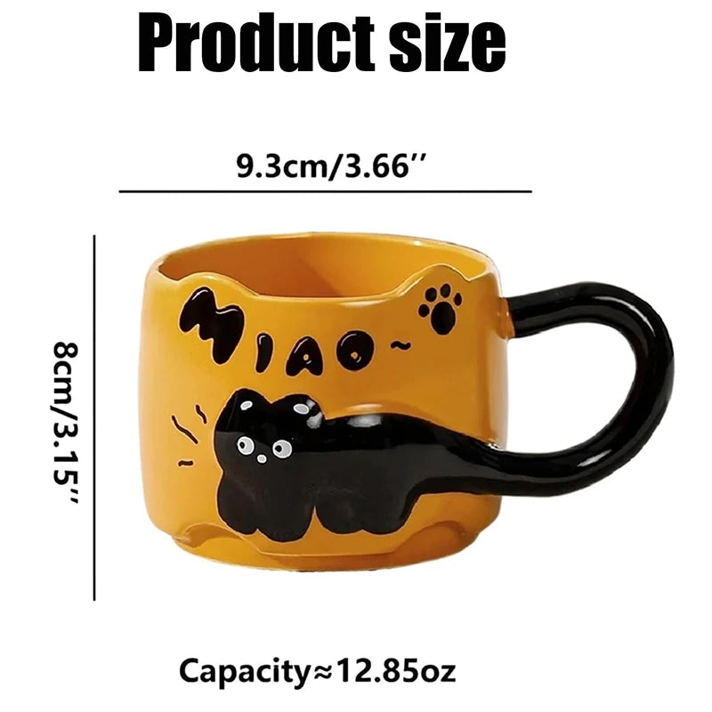Stacking Cat Ceramic Mug