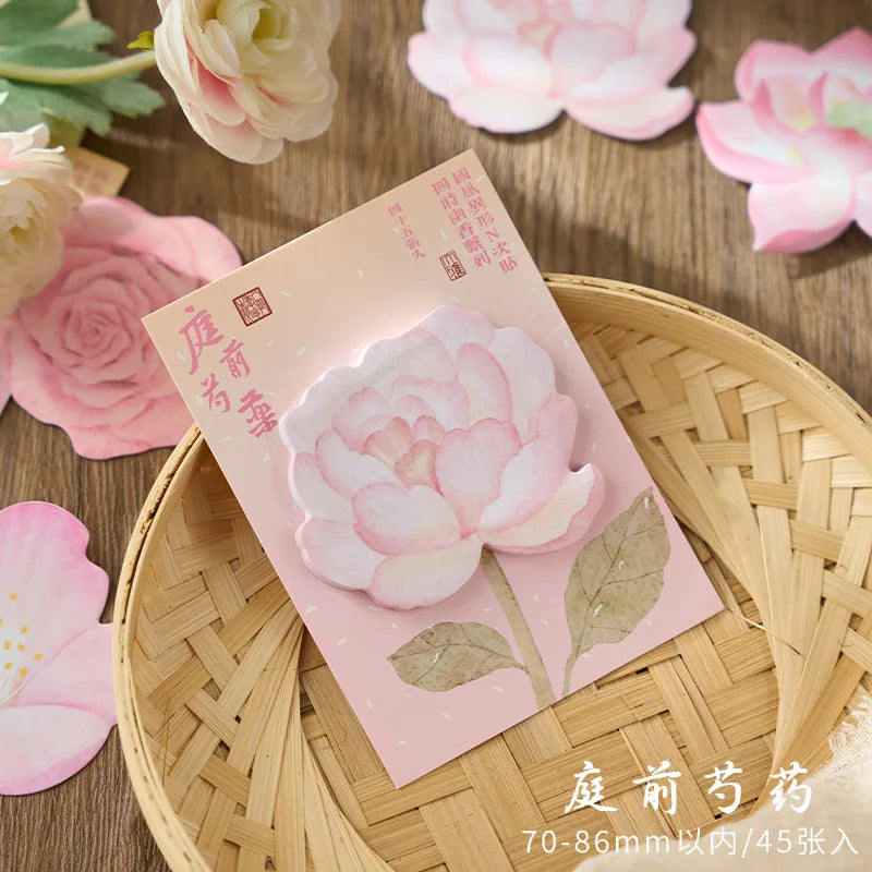 Floral Sticky Notes – Kawaii National Style Memo Pad