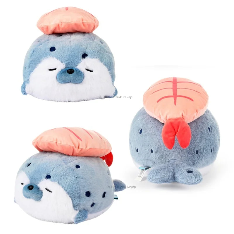 Coussin en peluche de sceau de sushi mignon pour enfants, Kanter marin réaliste, ShriAJSoft Butter frit japonais, oreiller en peluche, livraison directe