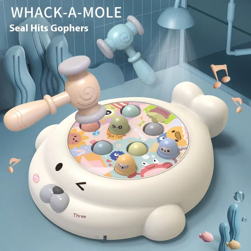 Sceaux jeux de Table jouets Whack A Taupe jeux de société de combat pour deux personnes jeux de fête interactifs Parent-enfant jouets avec lumières musique