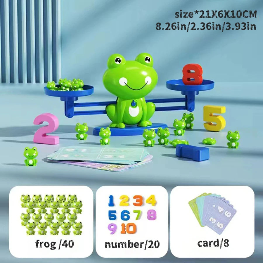 Frog Balance Math Toy – Montessori Educational Scale for Early Learning