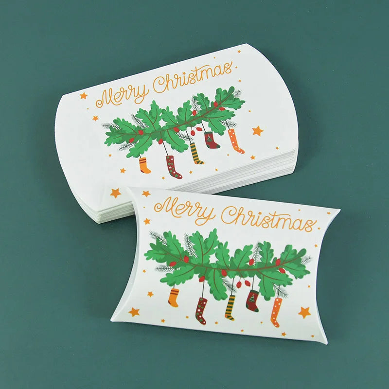 Christmas Pillow Candy Boxes – 12/24pcs