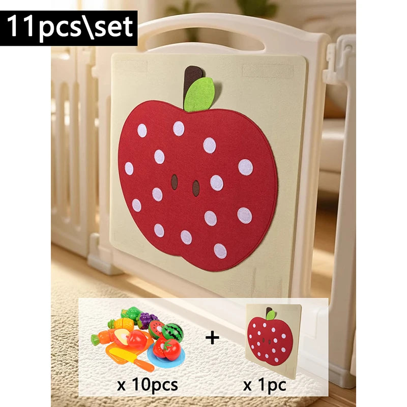 Felt Food Board Toy – Montessori Fine Motor & Early Learning Playset for Toddlers