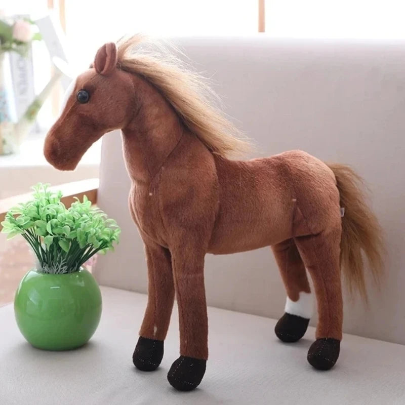 Cute Horse Plush Toy – 28cm