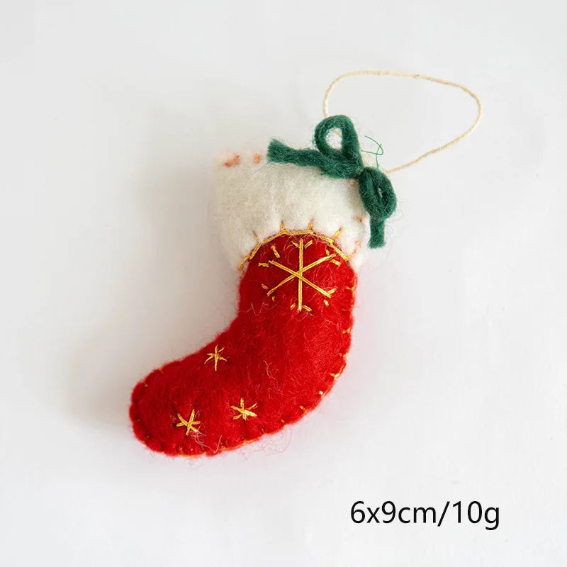 Handmade Wool Felt Christmas Ornaments