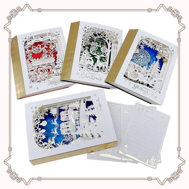 3D Christmas Greeting Card with Envelope