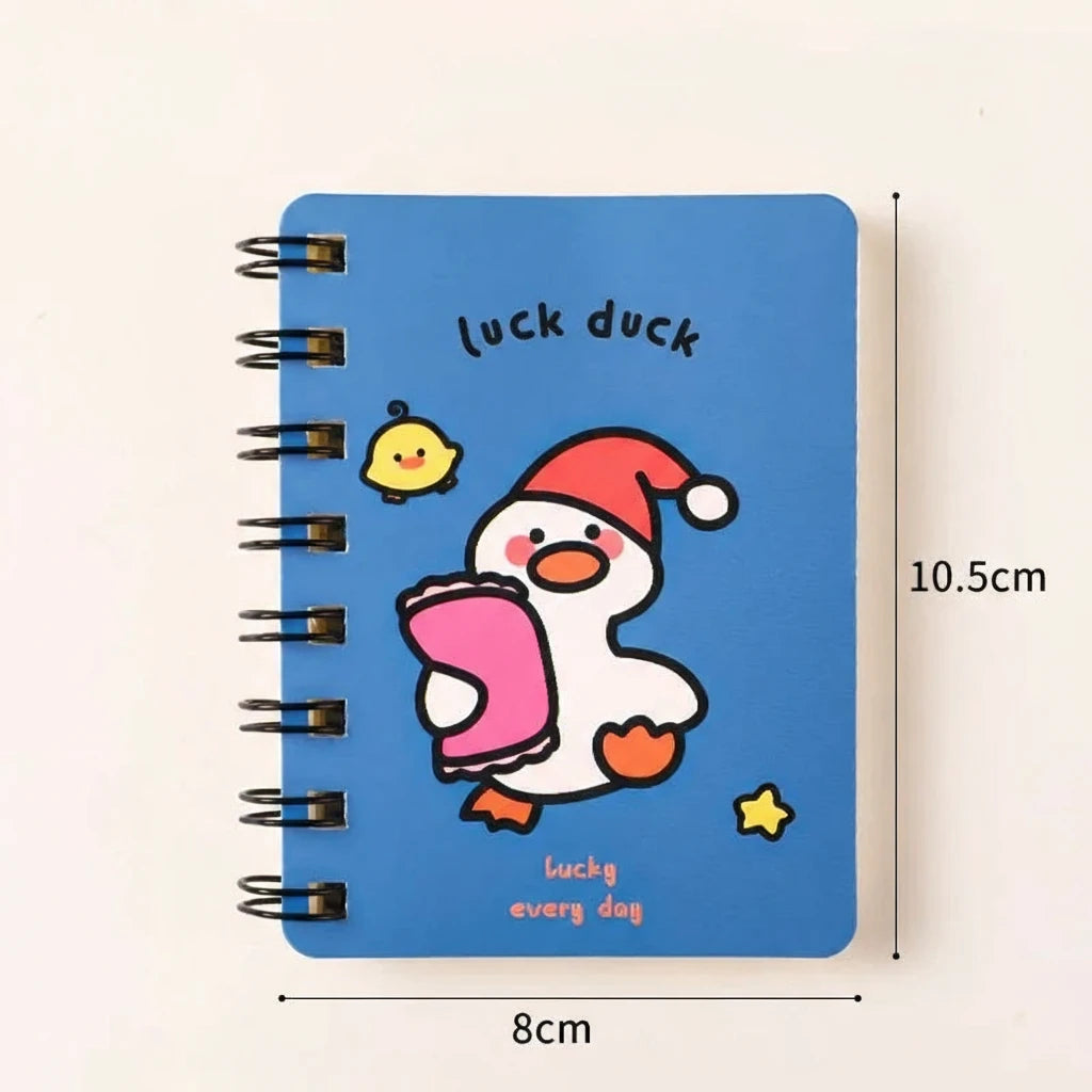 A7 Spiral Notebook – Cute Animal Mini Journal