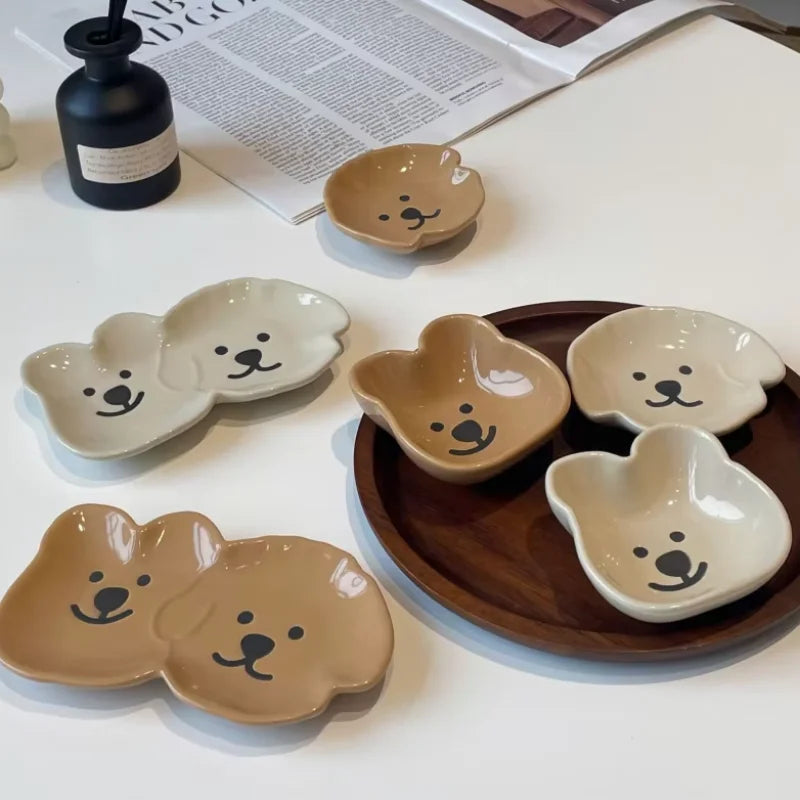 Cute Cartoon Ceramic Sauce Dish