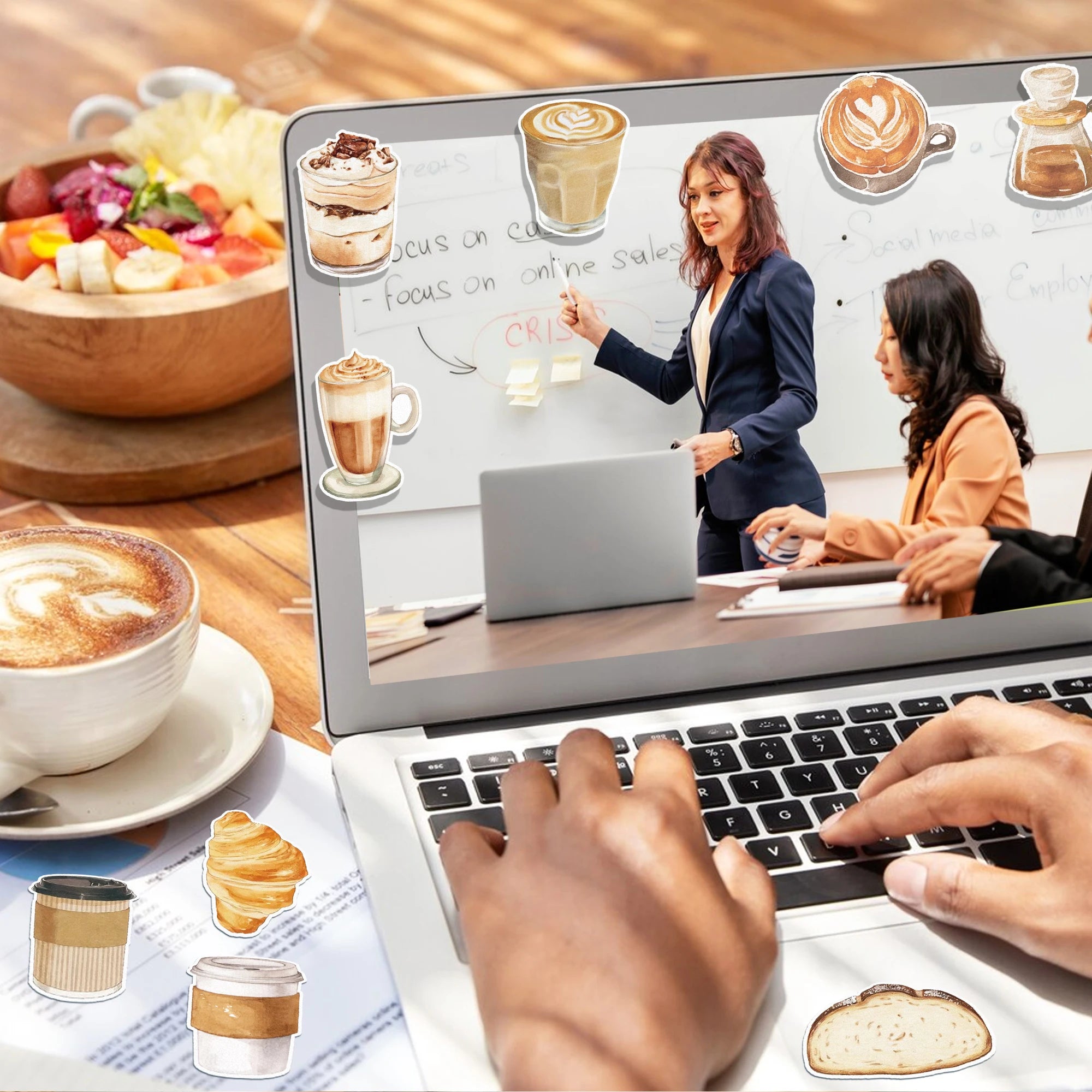 Coffee-Themed Sticky Notes Set – Aesthetic Memo Pads Collection