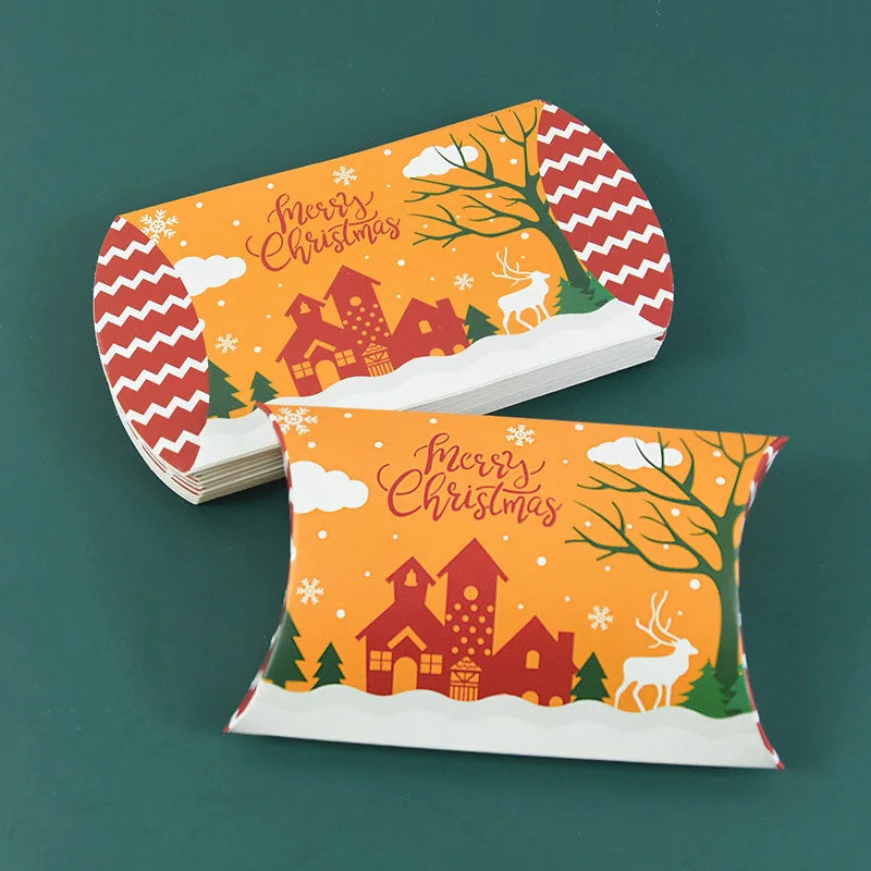 Christmas Pillow Candy Boxes – 12/24pcs