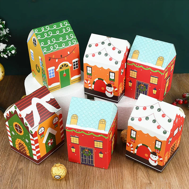 Christmas House Candy Boxes – Cartoon Gift Packaging