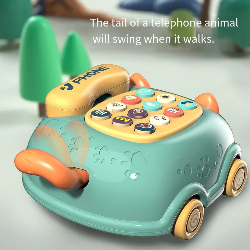 Educational Cat Phone Toy – Musical Learning Telephone for Toddlers