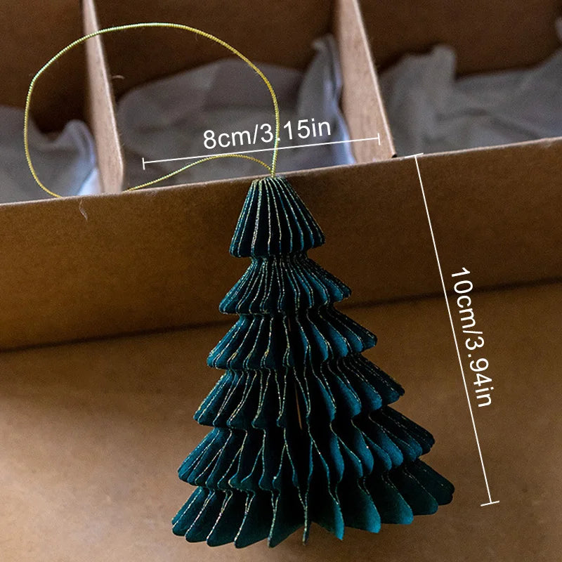 Honeycomb Paper Christmas Ornaments