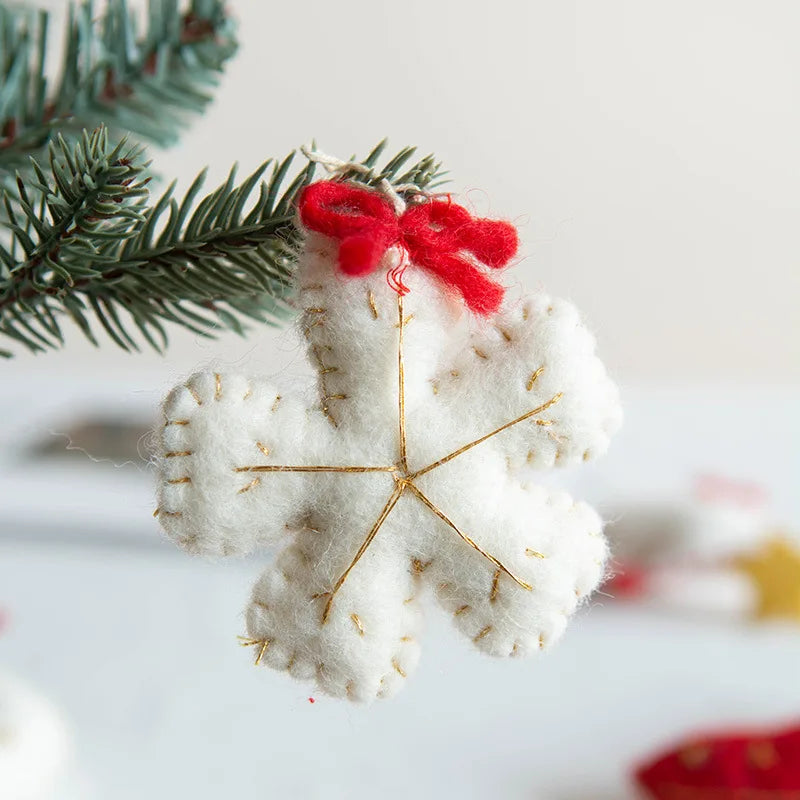 Handmade Wool Felt Christmas Ornaments