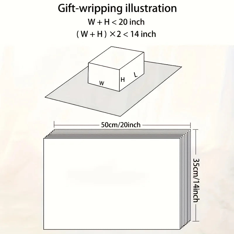 Christmas Patterned Tissue Paper – 10/20 Sheets Gift Wrapping Paper