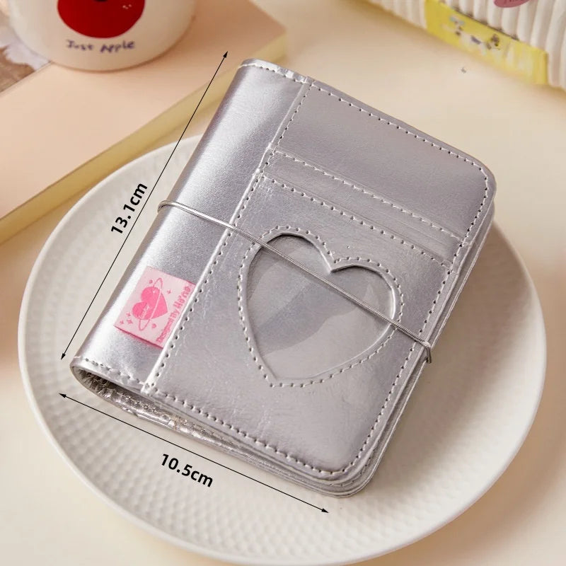 Korean Pink Heart Ring Binder – M5 Mini Journal & KPOP Scrapbook