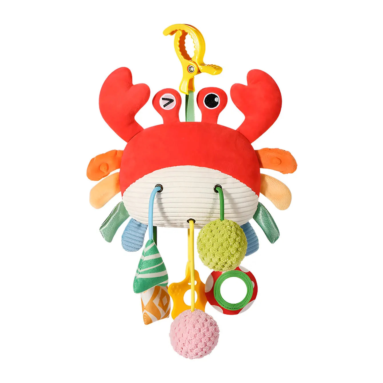 Hanging Bed Bell Toy – Cartoon Teething Pendant & Rattle for Babies