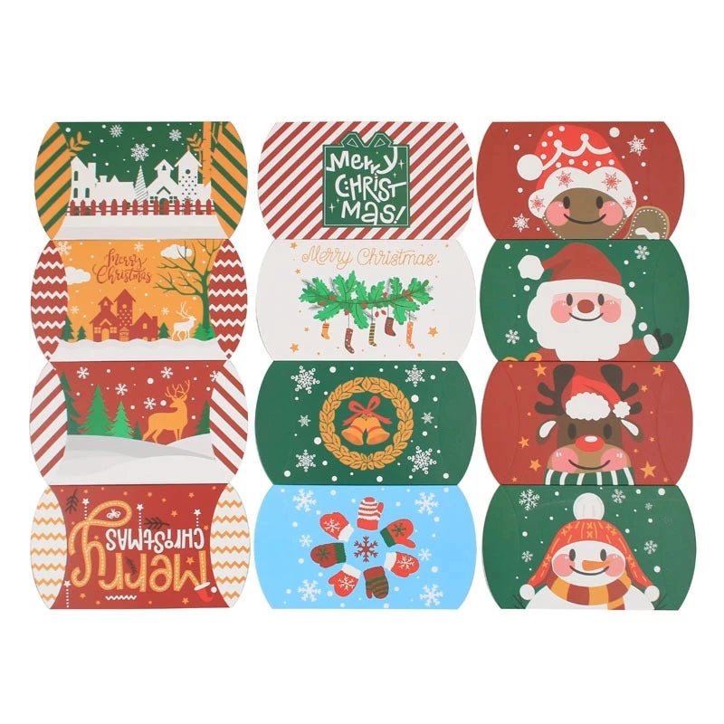 Christmas Pillow Candy Boxes – 12/24pcs