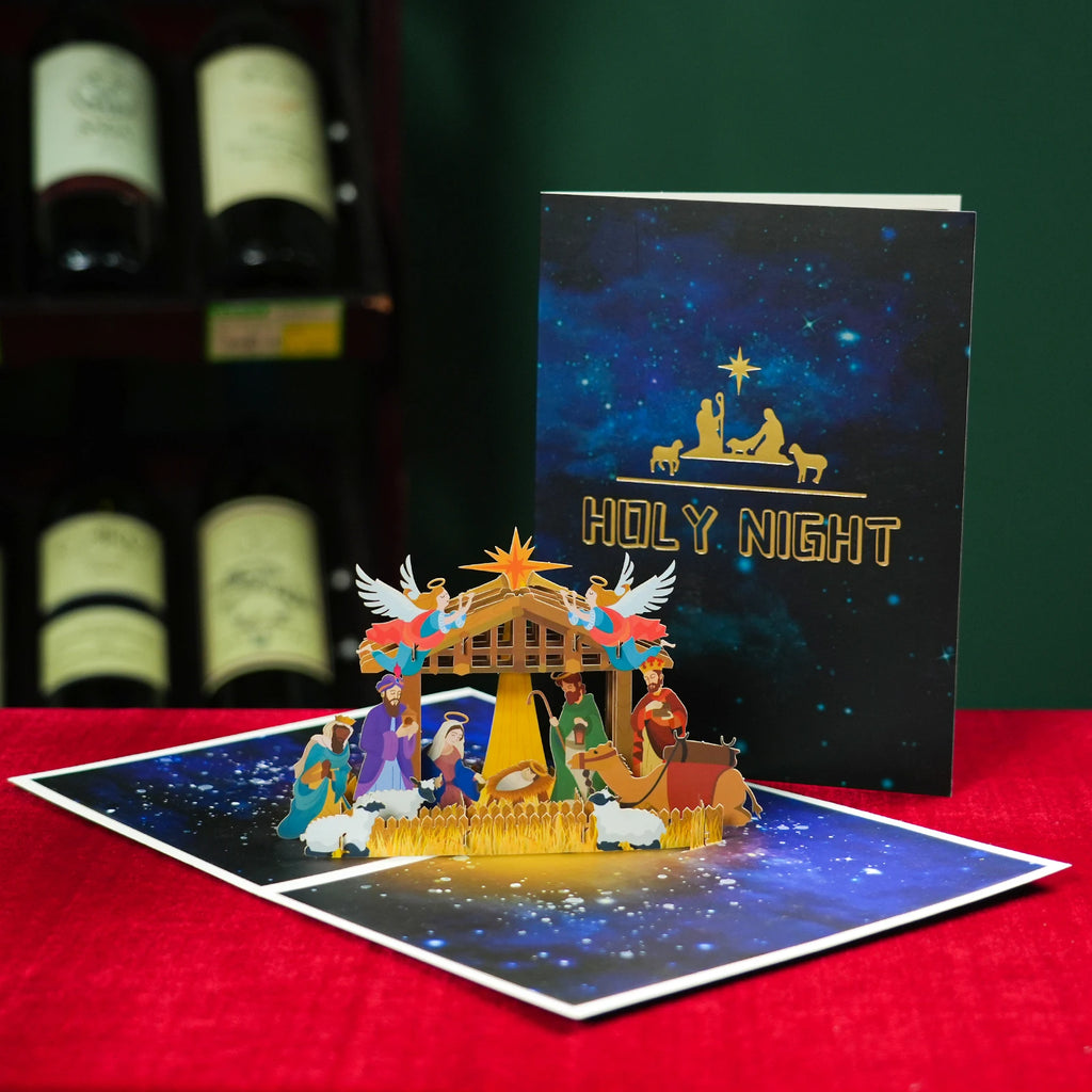 Autocollants de cartes de joyeux Noël découpés au laser, cartes pop-up, arbre de Noël, cadeau d'hiver, décoration de nouvel an, cartes de vministériels x