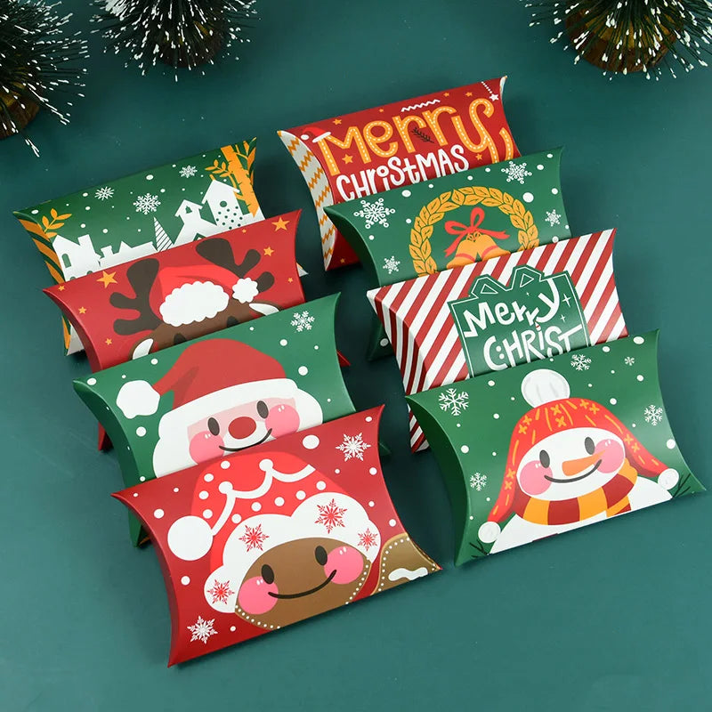Christmas Pillow Candy Boxes – 12/24pcs