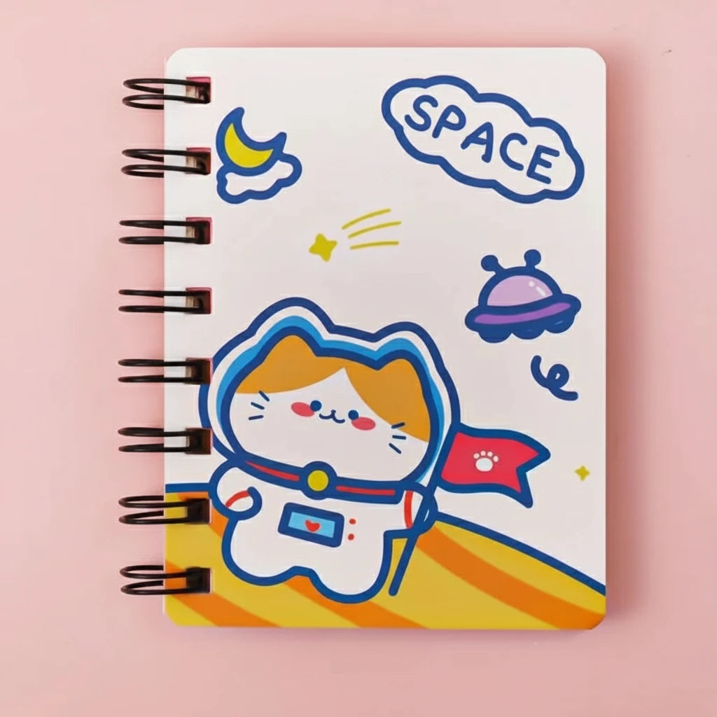 A7 Spiral Notebook – Cute Animal Mini Journal