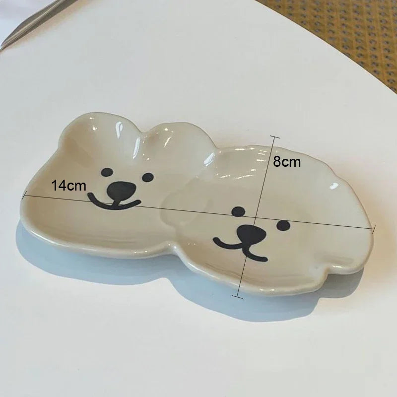 Cute Cartoon Ceramic Sauce Dish