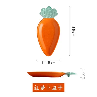 Carrot-Shaped Ceramic Bowl
