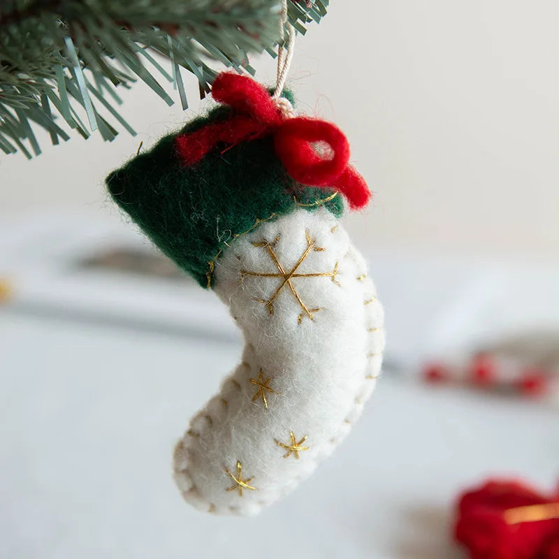 Handmade Wool Felt Christmas Ornaments