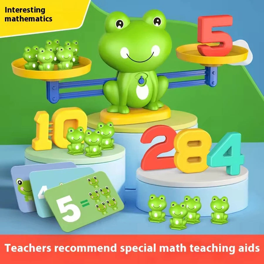 Frog Balance Math Toy – Montessori Educational Scale for Early Learning