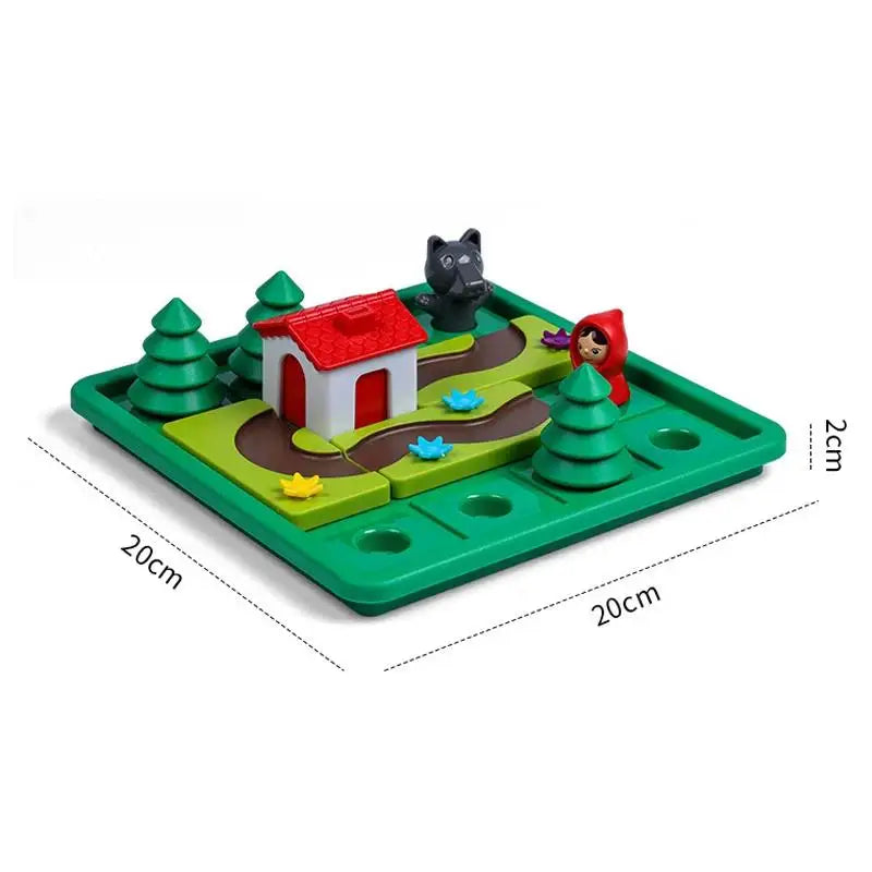 Little Red Riding Hood Hide & Seek Logic Board Game – Educational Puzzle for Kids