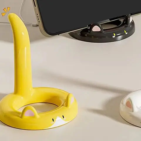 Cute Cat Phone Holder – Creative Mini Desk Stand
