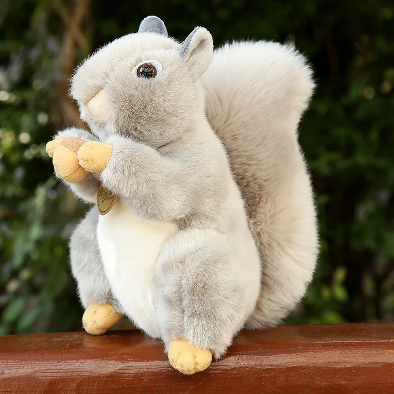 Realistic Squirrel Plush Toy – 20cm