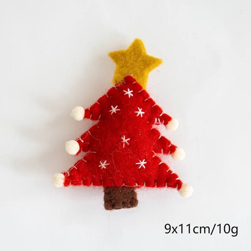 Handmade Wool Felt Christmas Ornaments