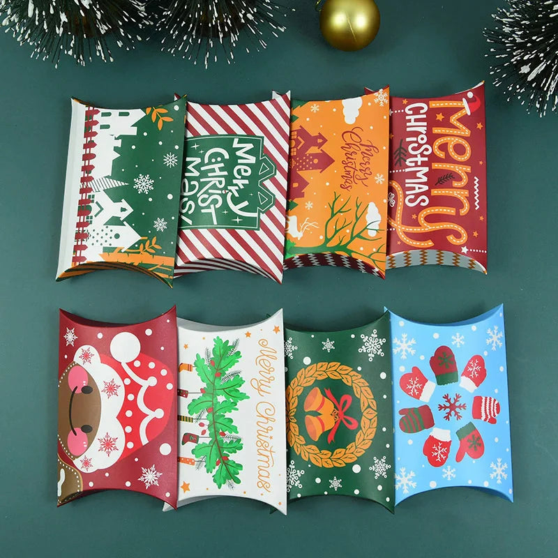 Christmas Pillow Candy Boxes – 12/24pcs