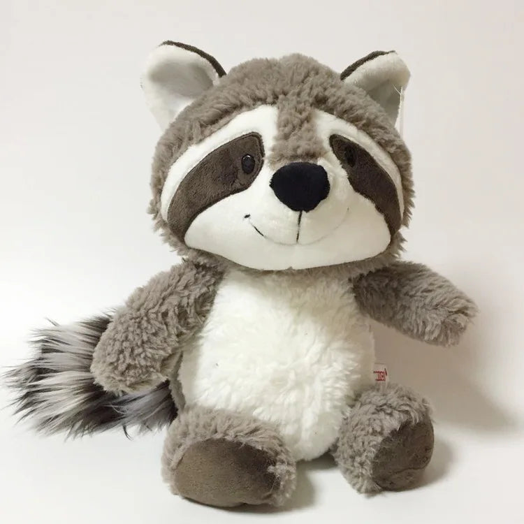 Soft Raccoon Plush Toy – 25/35cm Cute Gray Stuffed Animal Pillow