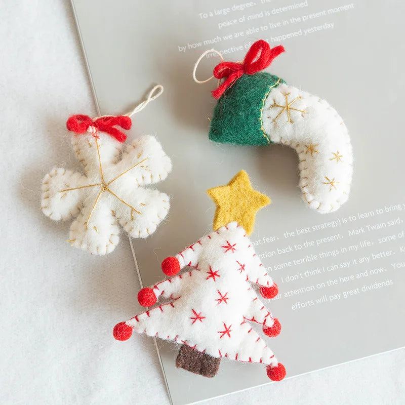 Handmade Wool Felt Christmas Ornaments