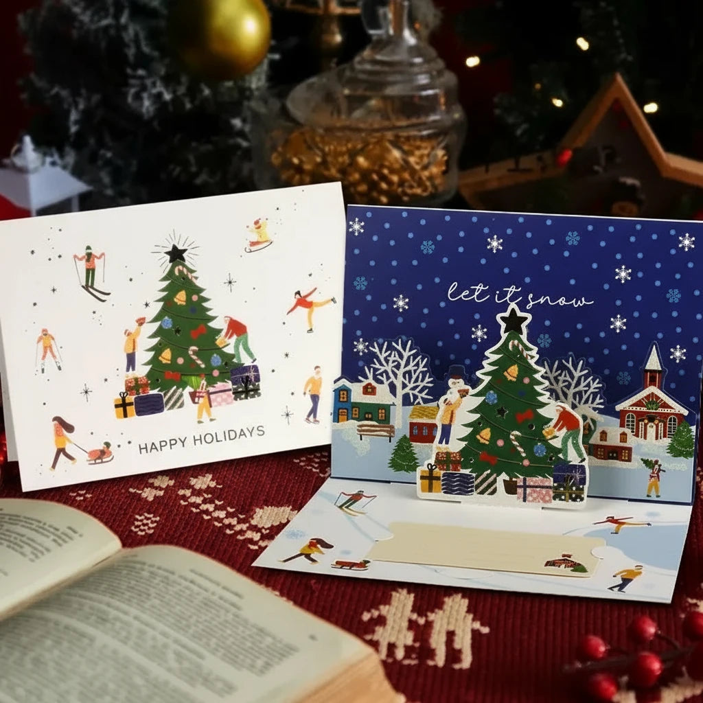 3D Santa Claus Christmas Card