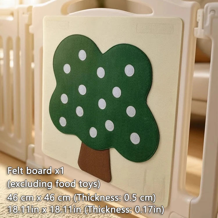 Felt Food Board Toy – Montessori Fine Motor & Early Learning Playset for Toddlers