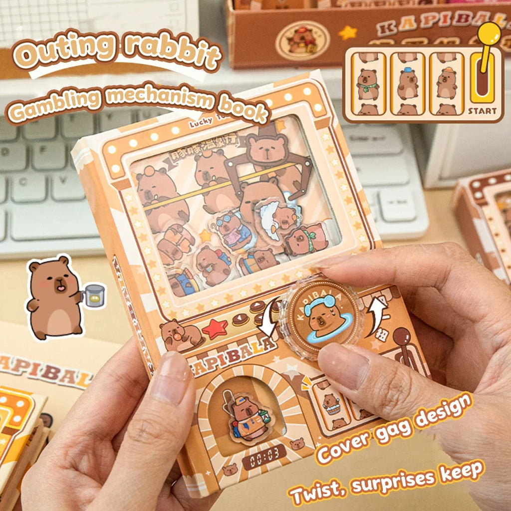 Kawaii Capybara Notebook – Cute Stress Relief Journal for Students
