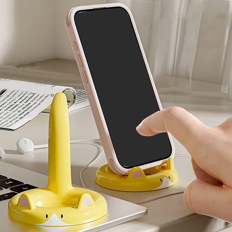 Cute Cat Phone Holder – Creative Mini Desk Stand