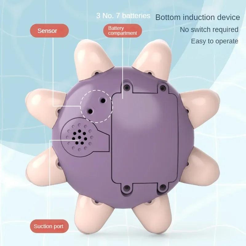 LED Light & Music Water-Spraying Toy for Babies and Kids