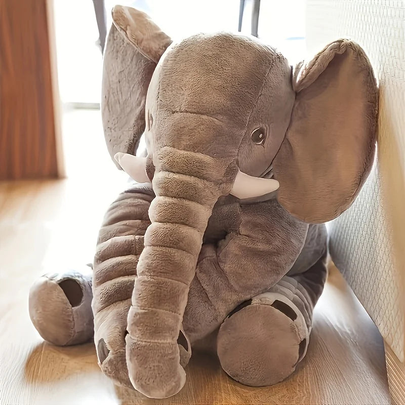 Soft Elephant Plush Pillow – 40cm