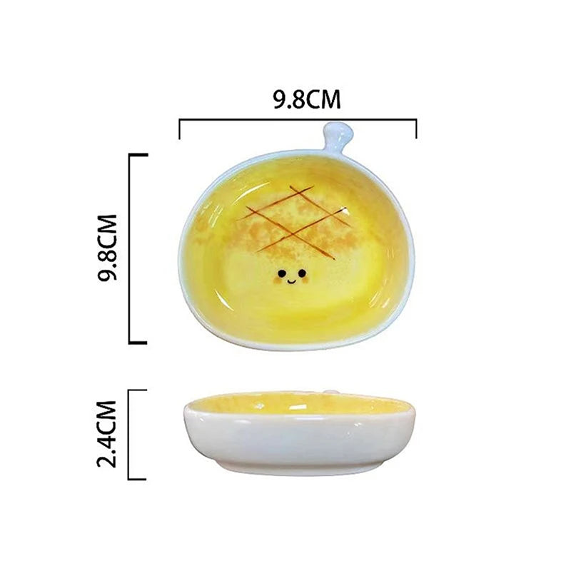 Bread Cartoon Ceramic Plate