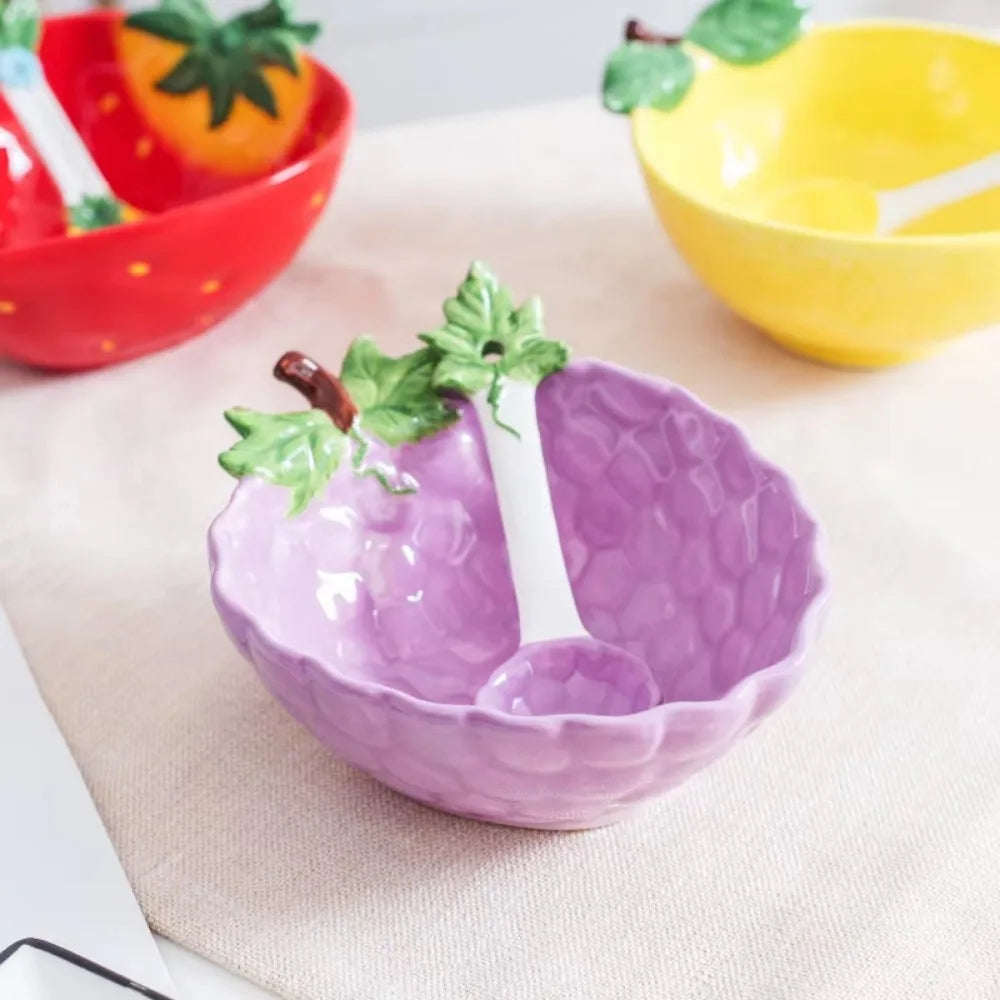 Creative Fruit-Shaped Ceramic Bowl