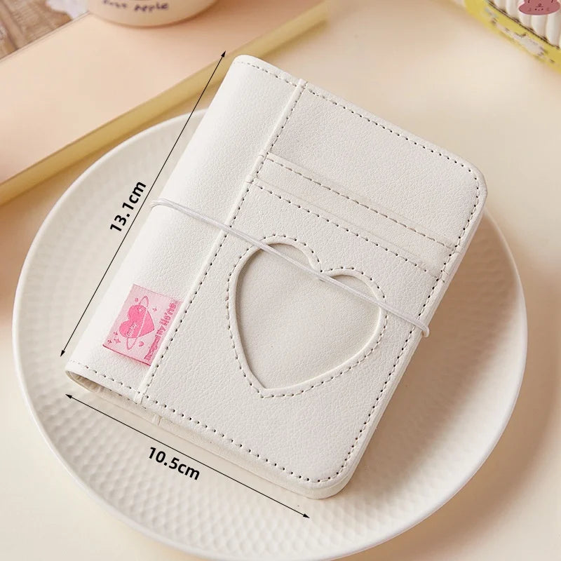 Korean Pink Heart Ring Binder – M5 Mini Journal & KPOP Scrapbook