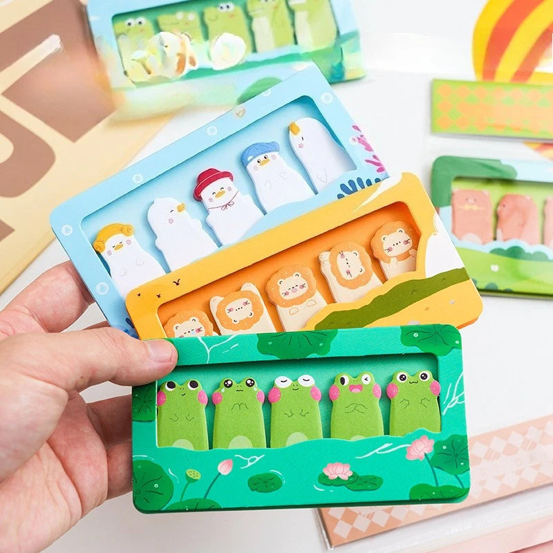 Cute Animal Sticky Notes – Creative Cartoon Memo Pad