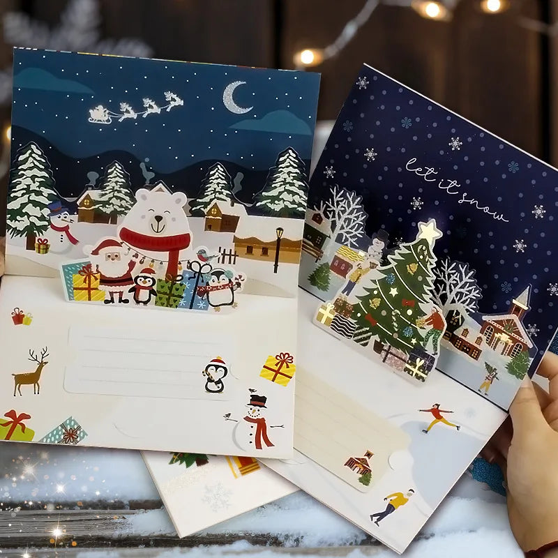 3D Santa Claus Christmas Card