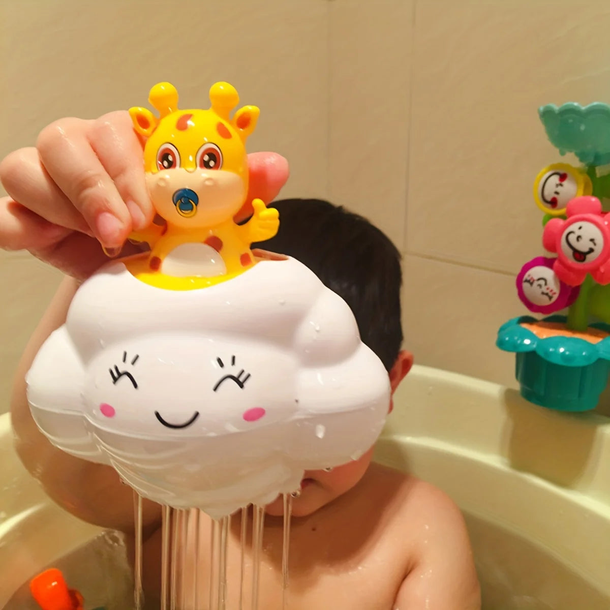 Rain Cloud & Deer Bath Toy